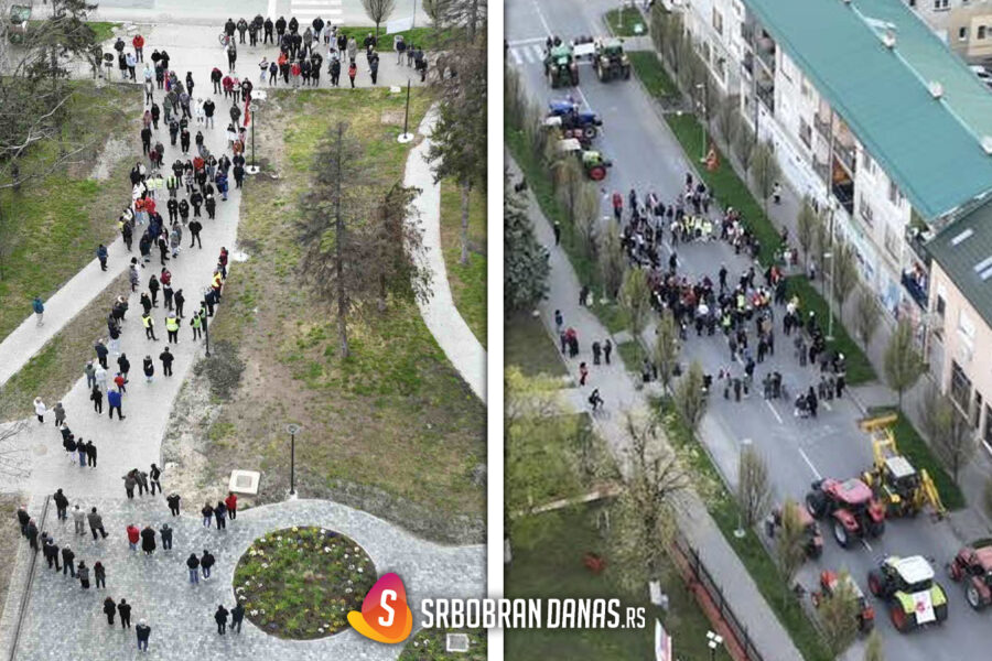 Protest u Srbobranu 6. aprila