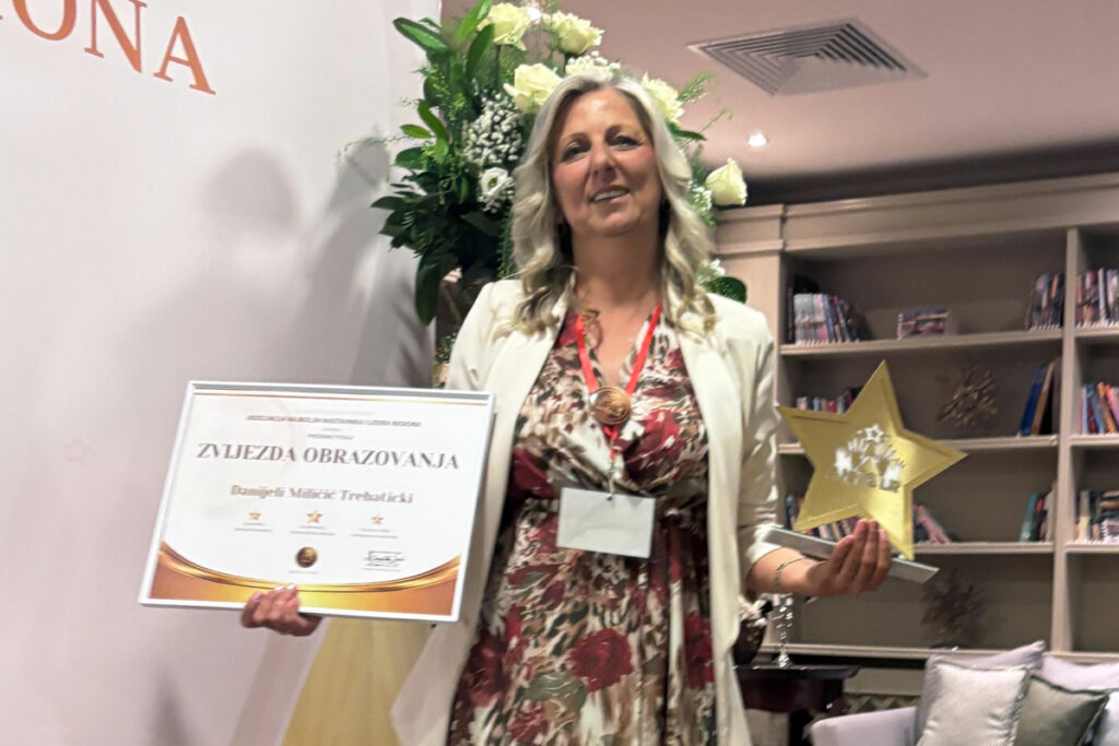 Danijela Miličić Trebaticki dobila priznanje Zvezda obrazovanja